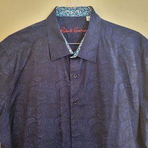 Robert Graham Short-sleeve Casual/Hawaiian Patterned Button-down Shirt Exclt.
